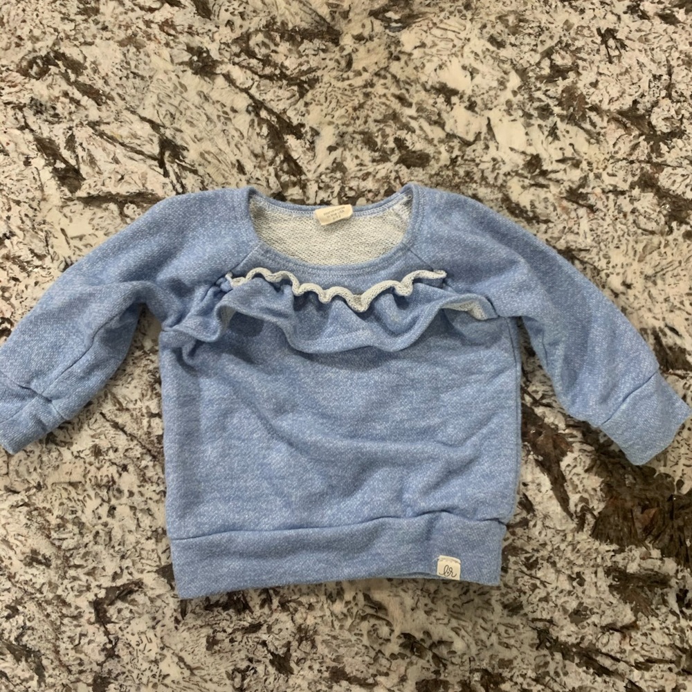 6-12 month lulu roo sweatshirt with ruffles